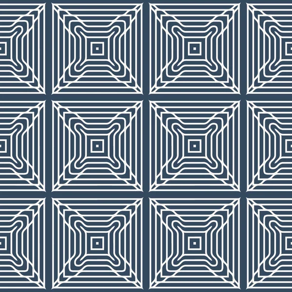 Patrón Sin Costura Blanco Negro Adorno Geométrico Con Ilustración Vectorial — Vector de stock