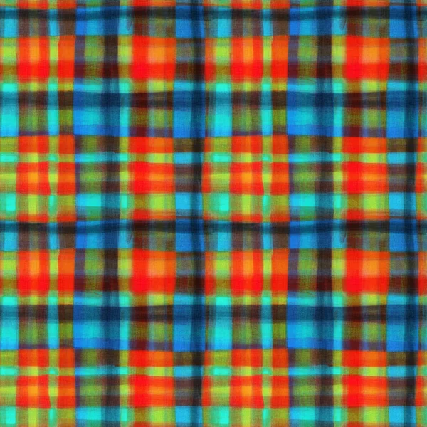 Tartan Stof Textuur Naadloos Patroon Digitaal Schilderen — Stockfoto