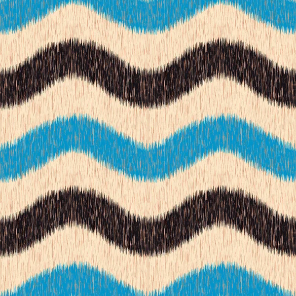 Patrón Ikat Sin Costuras Fondo Abstracto Para Diseño Textil Papel — Archivo Imágenes Vectoriales