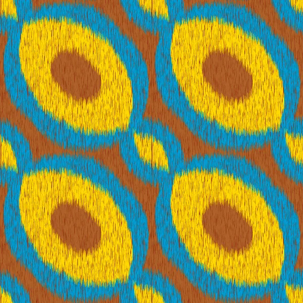 Modèle Ikat Sans Couture Fond Abstrait Pour Conception Textile Papier — Image vectorielle