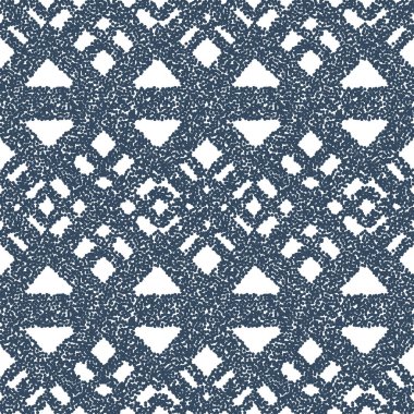 Noktalı geometrik çizimi olan siyah ve beyaz desenli. Vektör illüstrasyonu