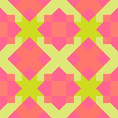 Basit geometrik çizimi olan kusursuz bir model. Retro tarzda. Vektör illüstrasyonu  