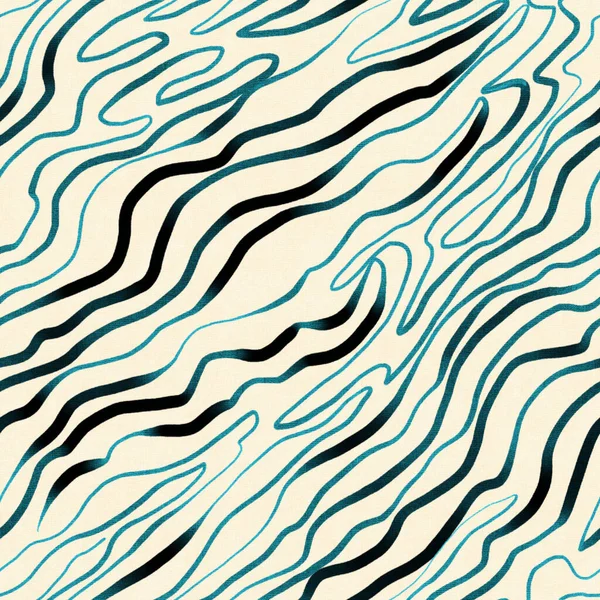Nahtloses Muster Mit Abstraktem Kritzelmuster Digitale Illustration — Stockfoto