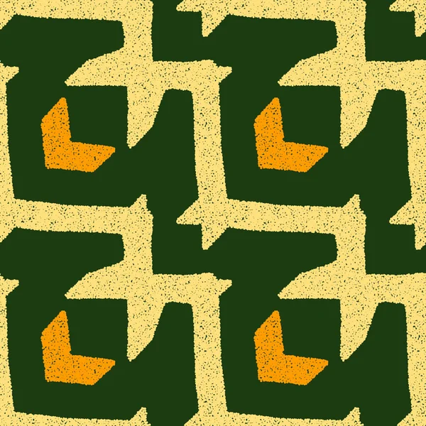 Nahtloses Muster Mit Gepunkteter Geometrischer Zeichnung Vektorillustration — Stockvektor
