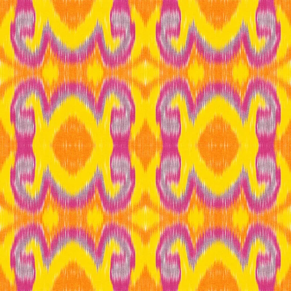 Seamless Ikat Pattern Abstract Background Textile Design Wallpaper Surface Textures — Stock Photo, Image
