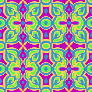 Modelleştirilmiş etnik kalıplı kusursuz bir model. El çizimi illüstrasyon.