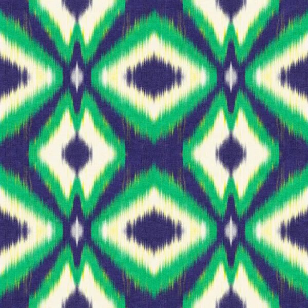 Naadloze Ikat Patroon Abstract Achtergrond Voor Textiel Ontwerp Behang Oppervlakte — Stockfoto