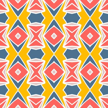 Basit geometrik çizim ile sorunsuz arka plan. Vektör çizim. 