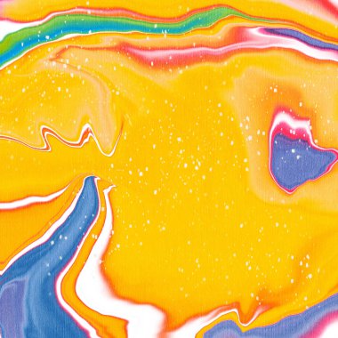 Fluid sanatında parlak soyut arkaplan. Dijital resim.