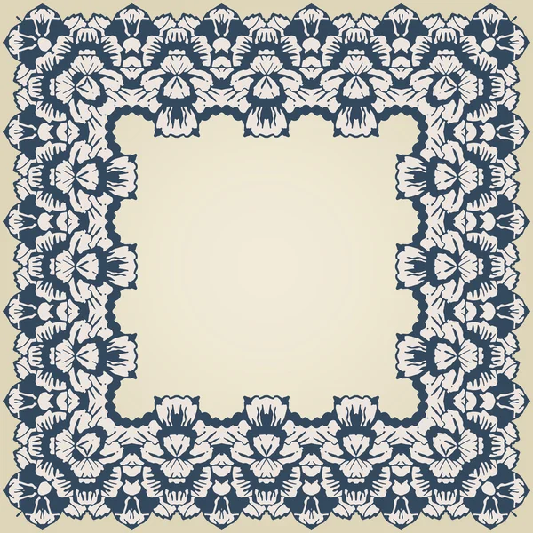 Frame met bloemen — Stockvector