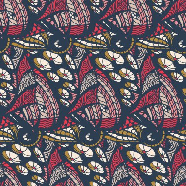 Soyut, pürüzsüz retro deseni