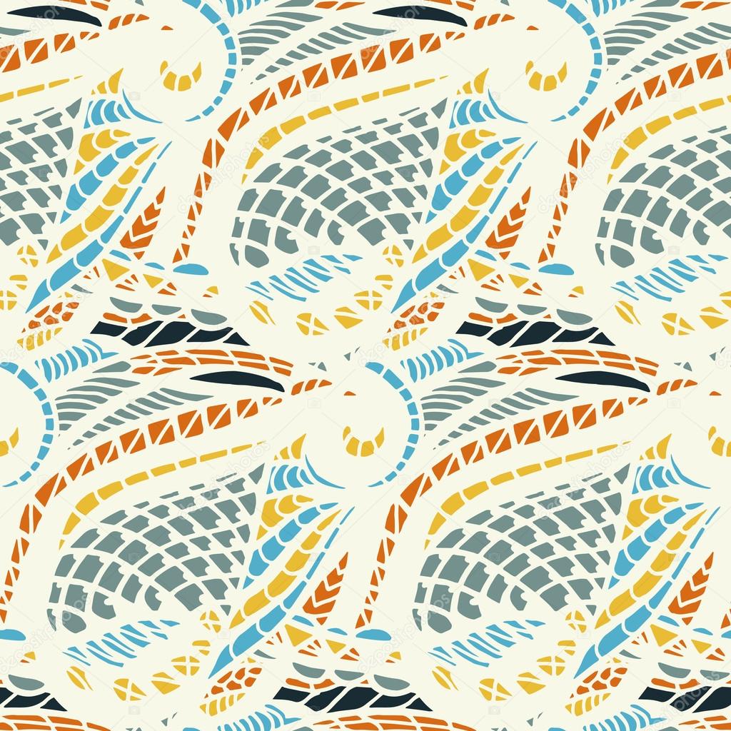 Abstract seamless retro pattern