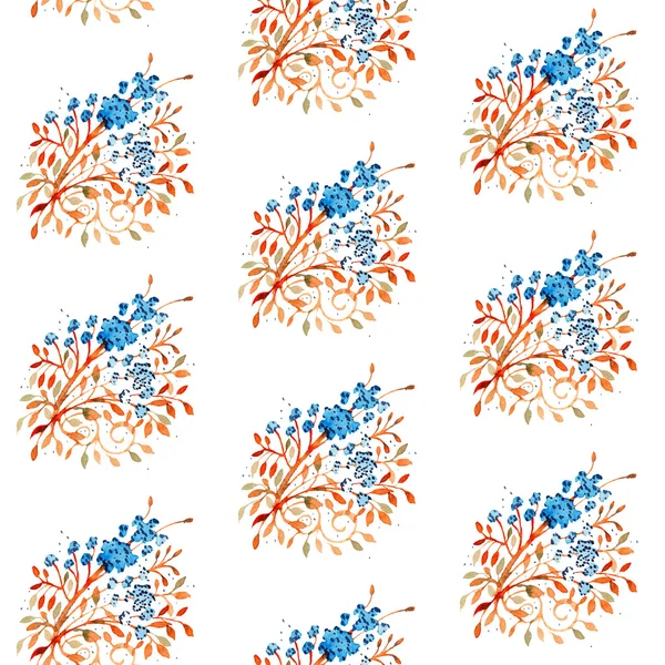 Desen ile yaprak ve çiçek şube.