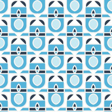 Arka plan basit geometrik çizim ile.