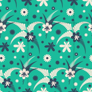 Retro tarzında backgroundin çiçek