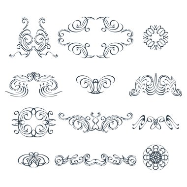 Kaligrafi tarzı zarif vinyetlerin.