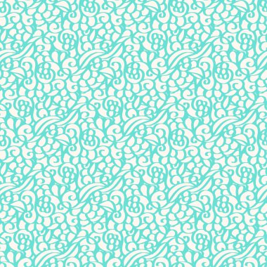 Çiçekler ve yapraklarla kusursuz desen