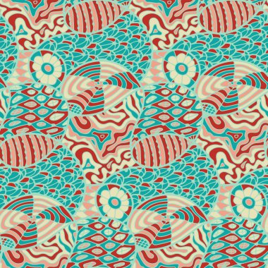 Karalama biçiminde kusursuz desen