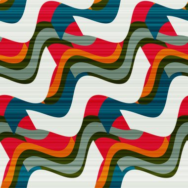 geometrik arka planda bir retro tarzı