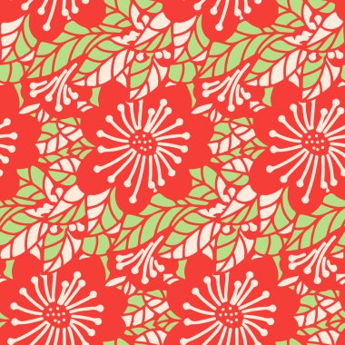 Doodle tarzı çiçek arka plan