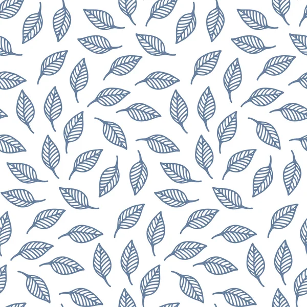 Seamless pattern with leaves — Stock Vector