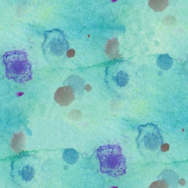 Suluboya noktalar ile desen