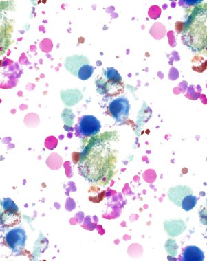 Suluboya noktalar ile desen