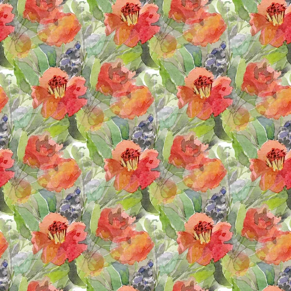 Eamless Muster mit Blumen — Stockfoto
