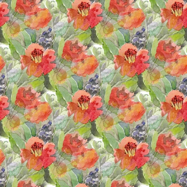 Eamless pattern with flowers — Stock Photo, Image