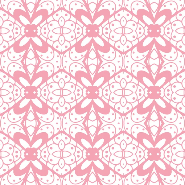 Fondo de dibujo ornamental rosa — Vector de stock