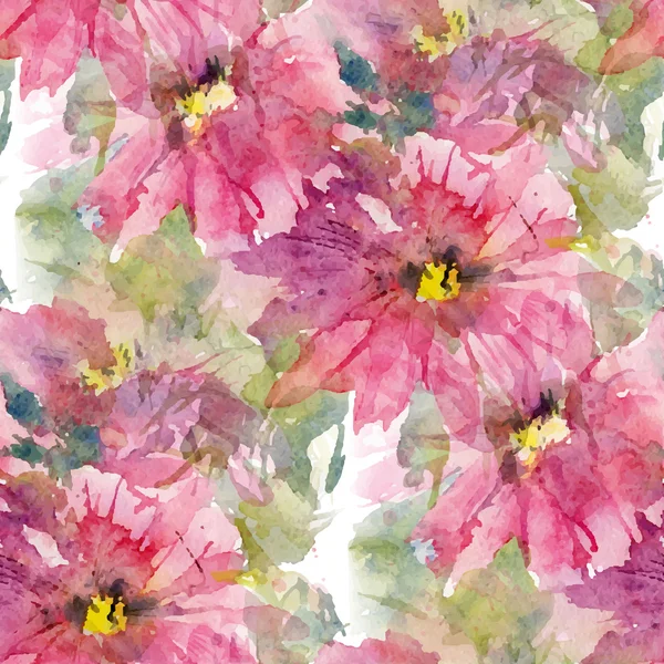 Aquarell rosa Blüten. — Stockvektor