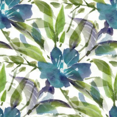 Çiçeklerle kusursuz desen