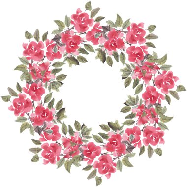 Çelenk çerçeve Güllü