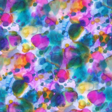 Sulu Boya lekeleri soyut desen