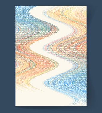 Soyut dalgalı Mozaik