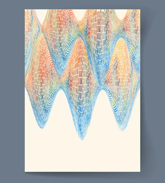 Abstracte golvende mozaïek — Stockvector