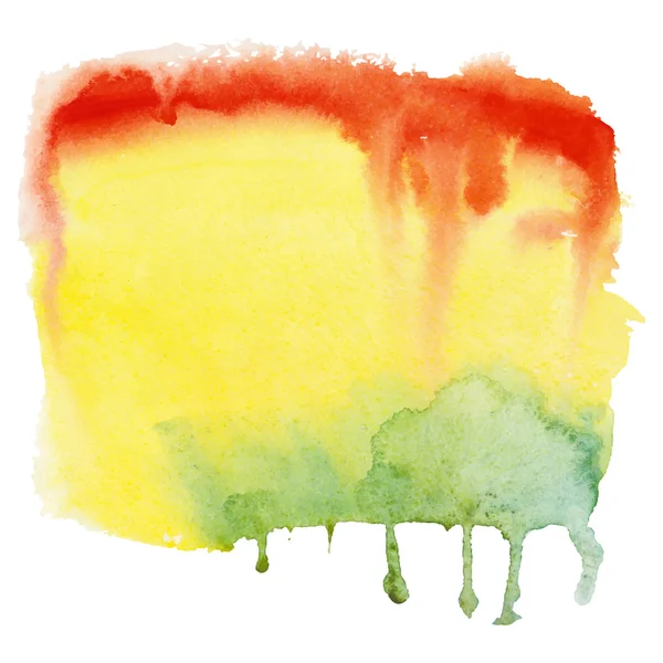 Tache aquarelle colorée — Image vectorielle
