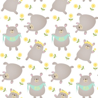 Komik karikatür ayılar