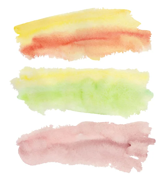 Bunte Aquarellflecken — Stockvektor