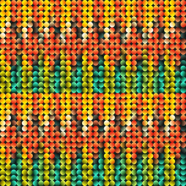 Multicolor geometrische patroon met cirkels glitter — Stockvector
