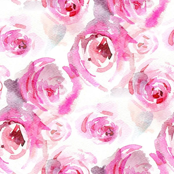 Patroon met roze rozen. — Stockfoto