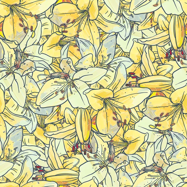 Seamless pattern with flowers