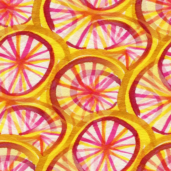 Seamless pattern with circles in doodle style — Stock Photo, Image