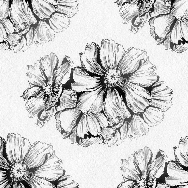 Seamless pattern with  flowers