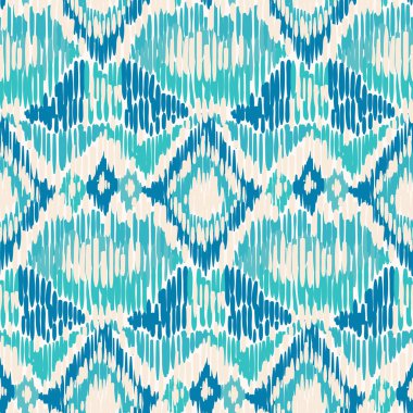 Dikişsiz ikat desen. 