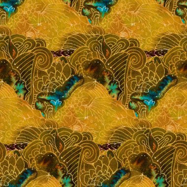 Karmaşık batik desen