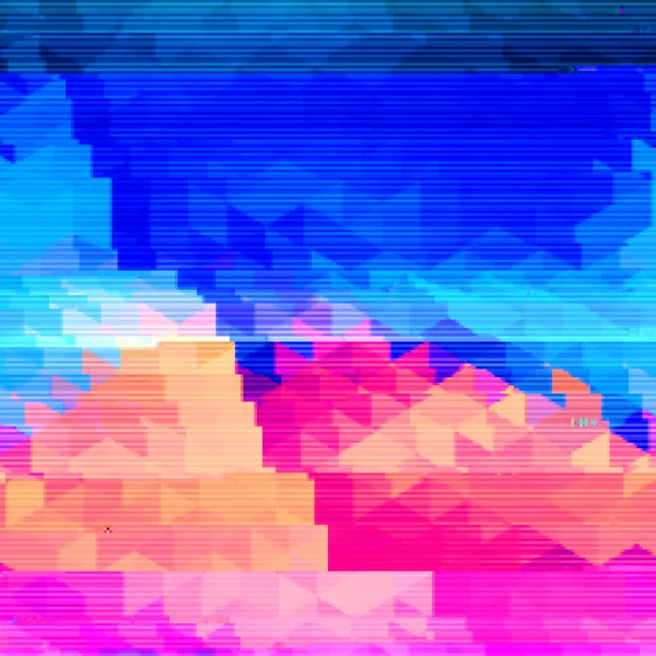 Art vif glitch — Image vectorielle