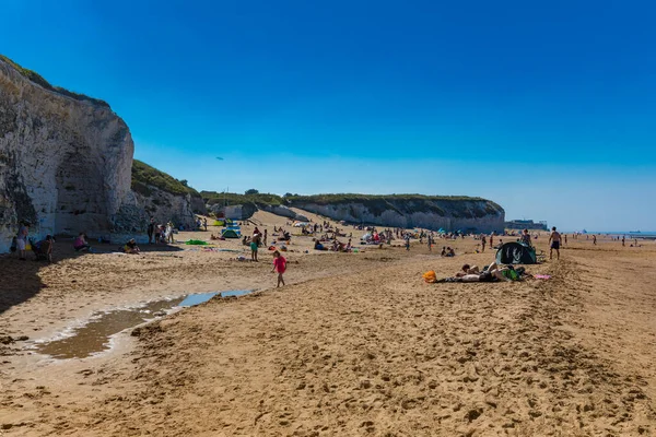 Margate Kent Μαΐου 2020 Επισκέπτες Στην Παραλία Margate Main Sands — Φωτογραφία Αρχείου