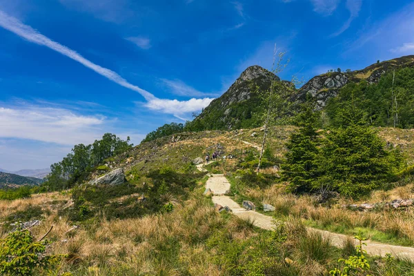 Ben Hill Trossachs Skoçya Daki Katrine Gölü — Stok fotoğraf