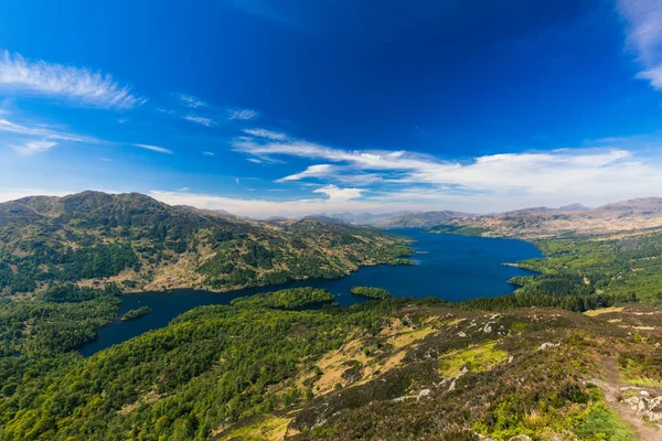 Ben Hill Trossachs Skoçya Daki Katrine Gölü — Stok fotoğraf